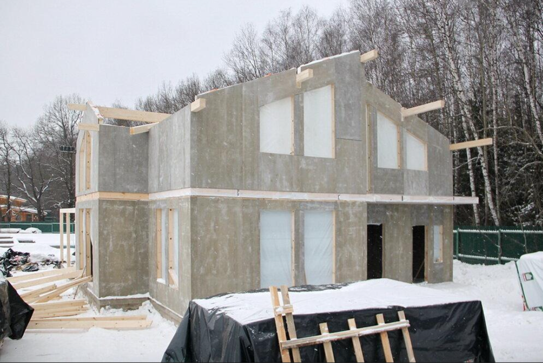 Fibre cement boards used for wind protection